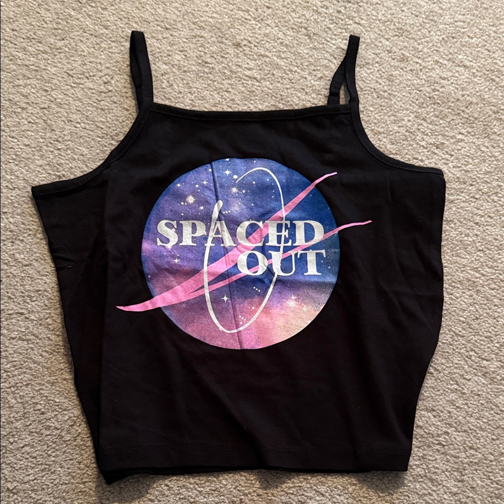 Bluenotes Crop Tank with Adjustable Straps